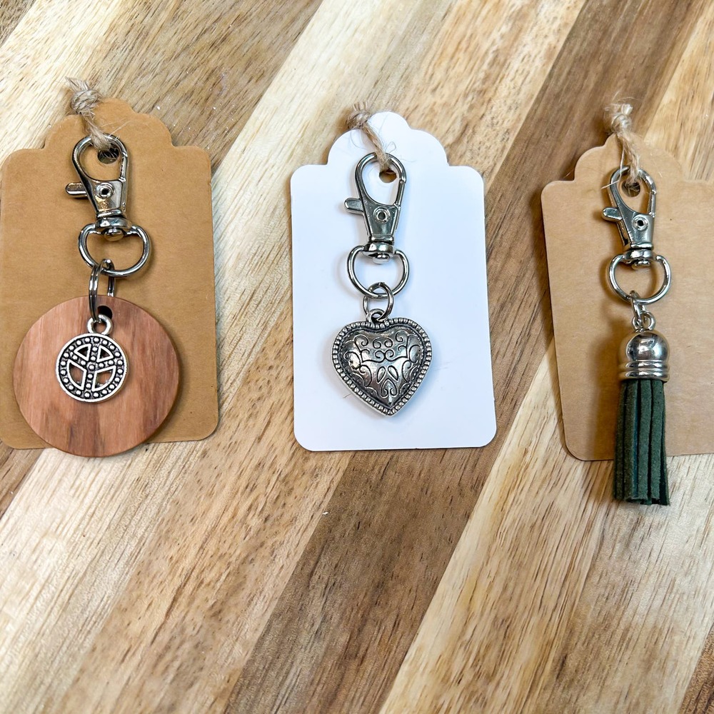 Set of 3 Charms for Valentine's Day gifts for friends!